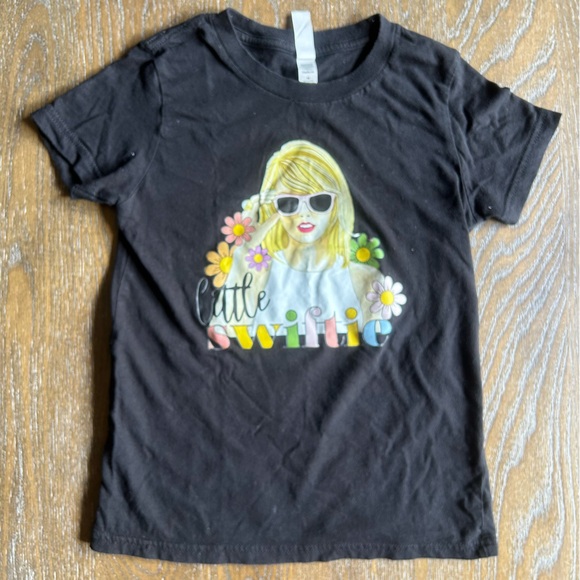 Bella Canvas Other - Little Swiftie Black Tee